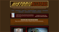 Desktop Screenshot of historicjeffersonfoundation.com