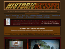 Tablet Screenshot of historicjeffersonfoundation.com